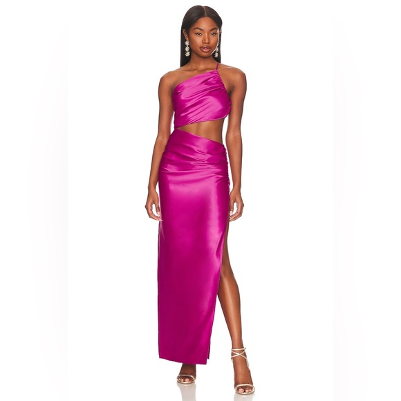 Chapman Maxi Dress in Magenta Pink Lovers and Friends size Small MSRP$248 - Picture 1 of 4